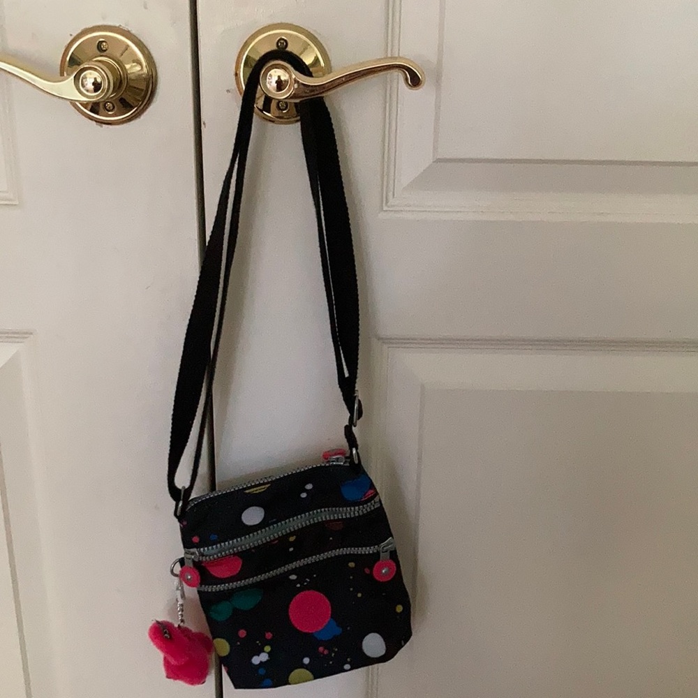 Splatter paint Kipling cross body bag